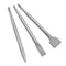 3 Pcs Rotary Hammer Point&Flat Chisels Set Concrete Wall Drill Bit 10" In L