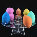 Maange Acrylic Lipstick Holder Makeup Organizer Storage Box Makeup Sponge P