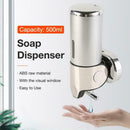 500ml Soap Dispenser Wall-mounted Liquid Dispenser Bathroom Hotel Dispenser
