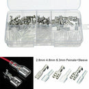 Crimp Terminals Female Spade Connectors Insulating Sleeve Kit (2.8mm 4.8mm  W7U2