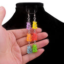 New Funny Colorful Cartoon Three Bear Animal Dangle Drop Earrings Jewelry B&X