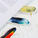 30 Pcs/lot Cute Creative Colorful Feather Paper Bookmark Stationery Clip V0C5