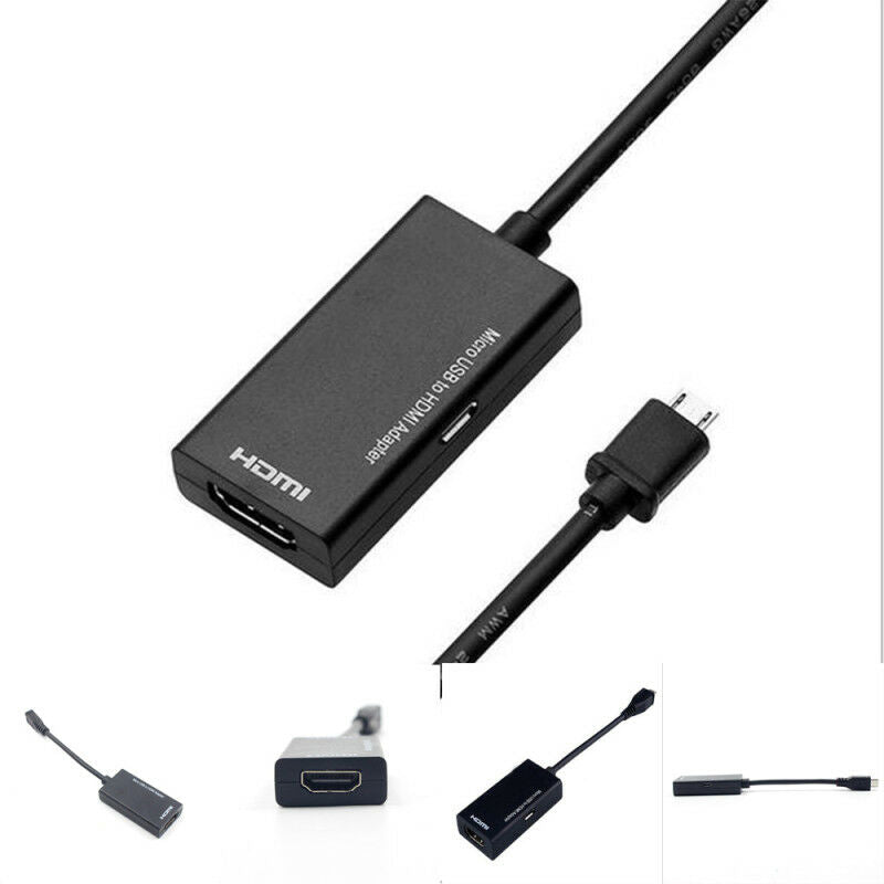 Micro USB 2.0 MHL To HDMI Cable Adapter 1080P For Android Smart Phone Connectors