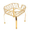 Glass Jar Drink Dispenser Metal Stand Basket Party Tea Wines Holder Golden M