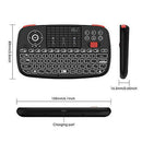 Rii I4 Mini Bluetooth Keyboard 2.4GHz Dual Modes Handheld Fingerboard Backl