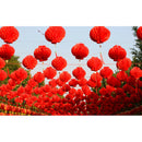 6pcs new year 2020 paper lantern chinese festival red lantern pendant Decor  Gw