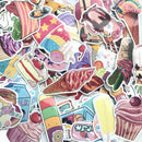 70 Cartoon Summer Drinks Stickers For Decals Cartoon Luggage Laptop Car Styling
