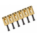 Pack of 6 Rectangle Guitar Bridge Saddles Zinc Alloy for ST Electric Guitar