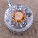 Pair 24V LED Double Face Round Side Marker Light Car Tail Turn Signal Light
