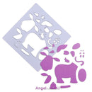 Dairy Cattle Cow Craft Puzzle Die Cutting Stencil Scrapbooking DIY Decor