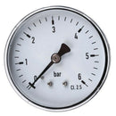 2X(Ts-60-6Bar 0-6Bar Mini High Accuracy Pressure Gauge 1/4 Npt Thread Mount