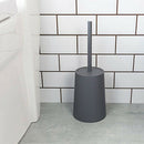 Bathroom Toilet brush with base Bathroom Cleaning Set, Gray + Black E2P2