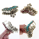 2pcs Metal Hair  Clip Hairpin Rhinestone Retro Gift