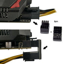 Atx 8pin Male 180 Degree Angled To 8pin Female Power Adapter For Desktops ImD7U5