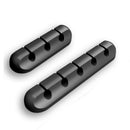 Cable Organizer Silicone Usb Cable Winder Flexible Cable Management Clips W J1O7