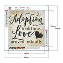 5D DIY Full Drill Diamond Painting Letter Embroidery Mosaic Kit Cross Stitch
