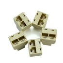 5X RJ45 CAT5 6 Ethernet Cable LAN 3 Sockets Internet Splitter Connector Adapter