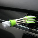 Double Head Car Air- Outlet Keyboard Blinds Dust Cleaning Brush Tool