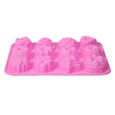 12 Shapes Silicone Mooncake Mold Handmade Soap Mould Cake Decorating Tools