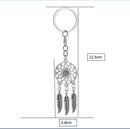 Keychain, Car Key Pendant Dreamcatcher Turquoise Feather Tassel Keychain fo V8X1