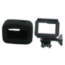 Windshield Foam Windproof Cover Noise Reduce + Frame for GoPro Hero 5 6 7