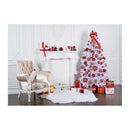 Christmas Background Cloth Tree Pine Snowman Photography Photo Studio Home Decor