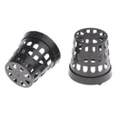100x Reusable Black Plastic Mini Planting Basket Cups Water Grass Cultivate