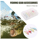 4pcs Minnow Fishing Lures Bait Treble Hooks Wobblers Lure Fishing Tool