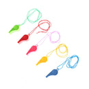 5Pcs/lot Plastic Whistle Wanyard Children Kids Party Bag Filler Outdoor LJ