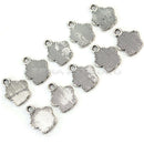 Cute DIY Jewelry Findings-Alloy Dog Puppy Paw Footprint Pendant Charms x 30