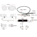 Guitar Violin Pickup Piezo Transducer Bridge Set with Tone Volume Knob