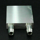 1 pc 40x40x12mm Aluminum Water Liquid Cooler Block Heatsink For PC CPU Ra D D9T9