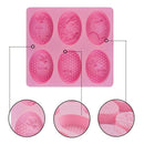 6-Cavity Homemade Making Chocolate Cake Honey Bee Soap Mold Silicone Mould Tray