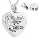 Heart Urn Necklace for Ashes - Cremation Jewelry Keepsake Memorial Pendants G FT