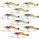 Soft Lures Shrimp Bait Set, Freshwater/Saltwater, Trout Bass Salmon, 9 Piec