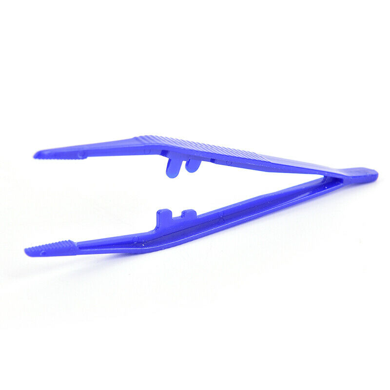 10pcs Plastic Beads Small Disposable Tweezers Tools Crafts DIY Jewelry Mak Ew