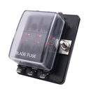 Motorcycle 6 Way LED Indictor Light Blade Box Circuit Fuse Block For Boat Car