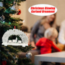 Christmas LED Luminous Wooden Garland Ornaments House Decorations OrnamentsSEAU