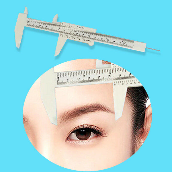 Sliding Vernier Caliper Measure Tool Ruler for Tattoo Eyebrow Makeup Hot 1 x