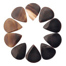 10PCS Guitar Picks Clear Buffalo Horn for Guitar Bass Banjo Practice Supply
