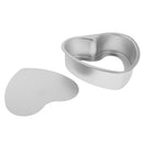 2x NonStick Springform Cake Tin Removable Bottom Heart Shaped Cake Mold