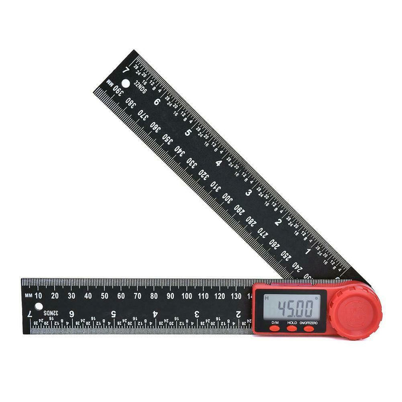 200mm Digital Protractor Ruler Inclinometer Goniometer Measuring Tool (A) A