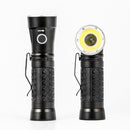LED Flashlight 18650 T6+COB 90 Degree Fold Multifunction Torch LightMagnetLam FU