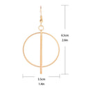 Trendy Simple Dangle Round Drop Earrings for Party Girls Jewelry For Women  R1S7
