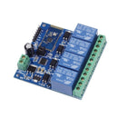 12V 4CH Remote Control Switch Bluetooth Relay Module for Android Mobile Mot W8T6