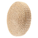 2Pcs 12 inch Rustic Floor Cushion Straw Pouf Seat Meditation Ottoman Home Decor,