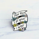 Creative Leaf Flowers Letters Brooch Jacket Badges Christmas Jewelry Gift
