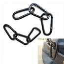 Aluminum Carabiner D Shape Buckle, Keychain Clip, Spring Snap Key Chain Clip