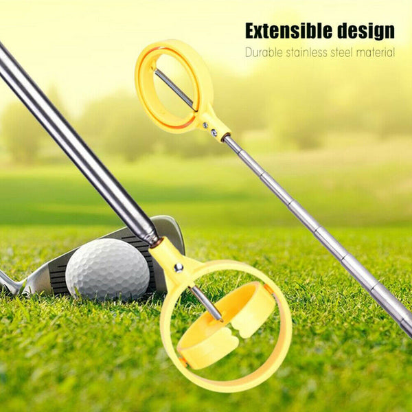Locking Telescopic Retract Ball Retriever Portable For Golf Durable Non Slip