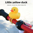 Yellow Duckling Helmet with Light Wind Ring Bike Bells for Bicycle Motorcycle